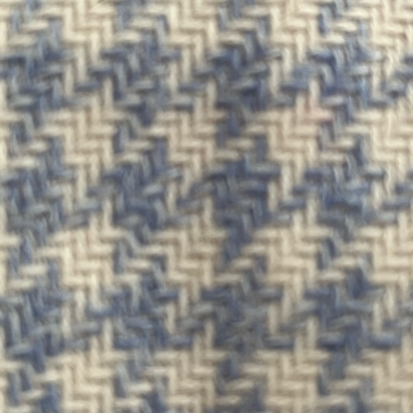 Ann Taylor The Petite Greenwich Blazer in Houndstooth Light Blue & White Size 10 - Picture 8 of 16